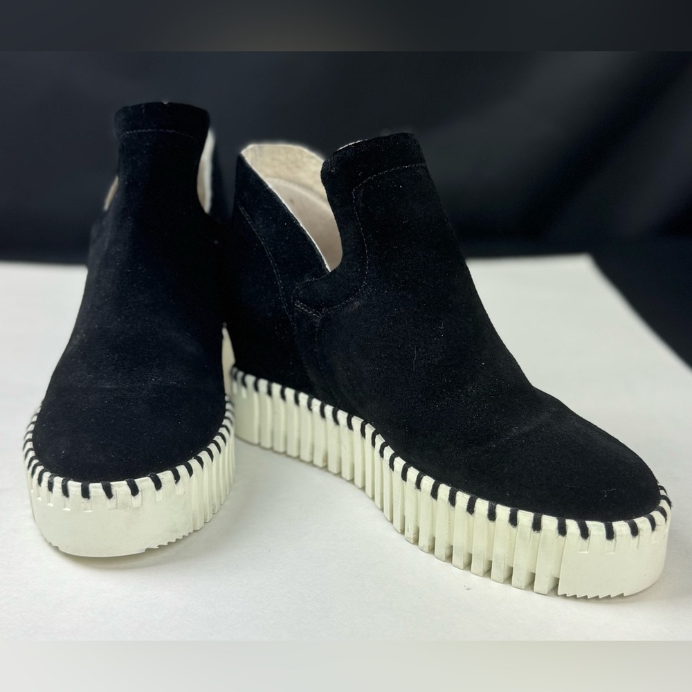 National Comfort Suede Slip On Shooties Vernita Black